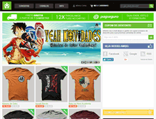 Tablet Screenshot of camisetasdeanime.com